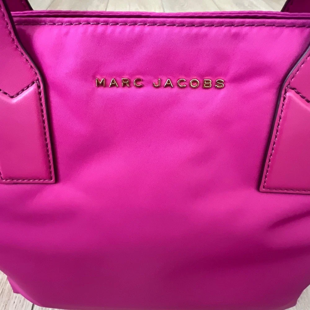 Marc Jacobs NWOT Wingman Nylon Tote in Pink w/Gold Hardware.